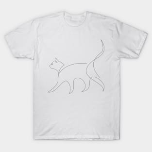 One line cat - 2 T-Shirt